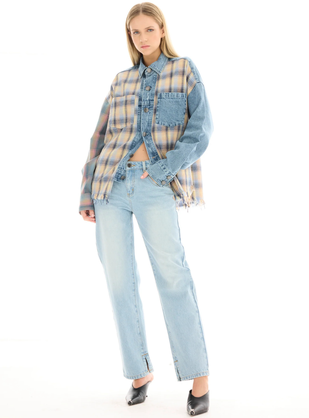 Denim And Flannel Shirt