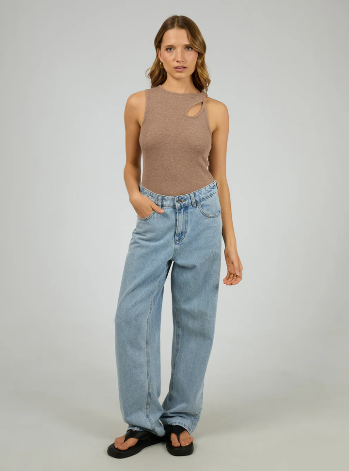 Blake Rib Top - Brown