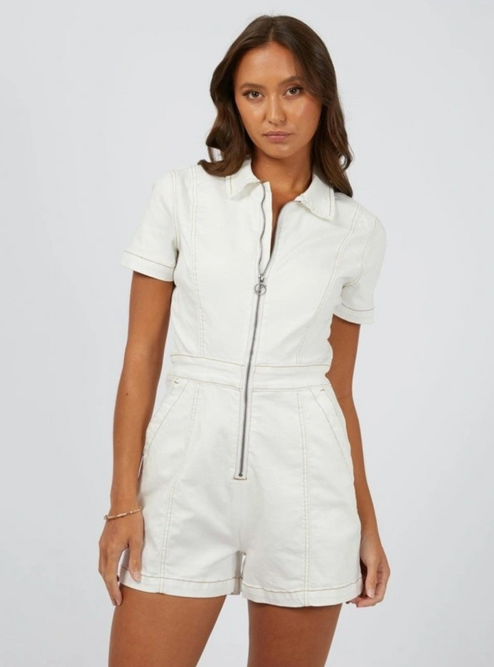 Boston Playsuit - Vintage White