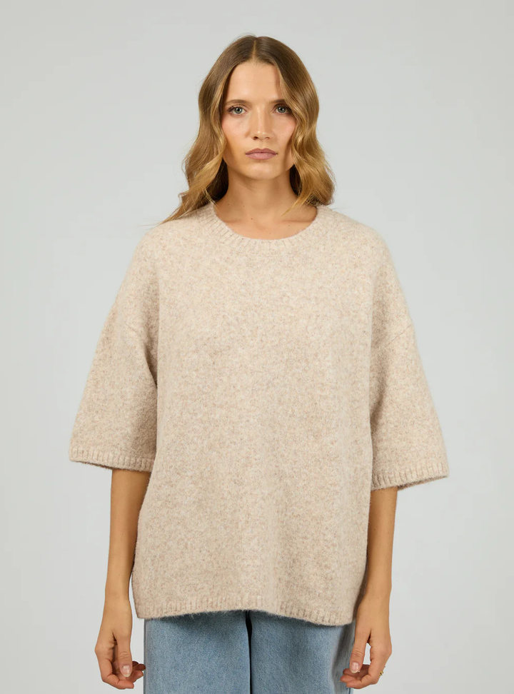 Willow Knit Tee - Oat