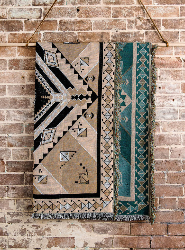 'Nowhere Man' Woven Picnic Rug/Throw