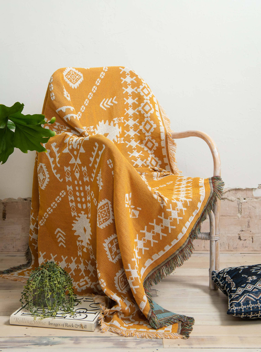 'Good Day Sunshine' Woven Picnic Rug / Throw