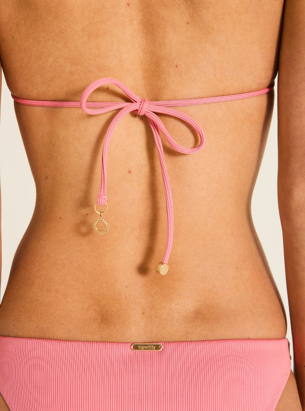 Tiger Bikini Bottom - Coral