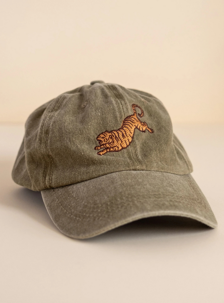 Tiger Embroidered Cap