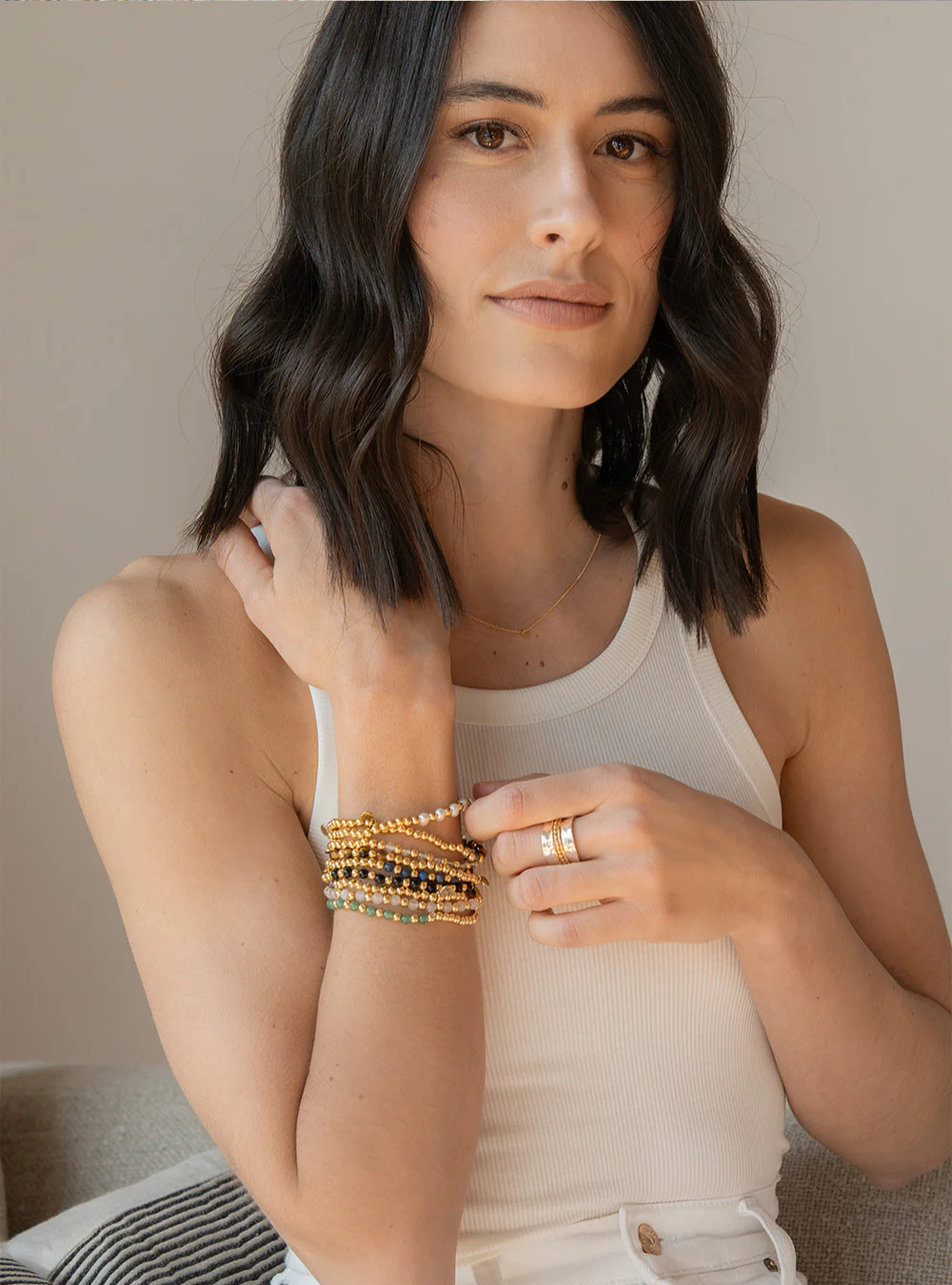 Tigers Eye Lotus Purity Bracelet