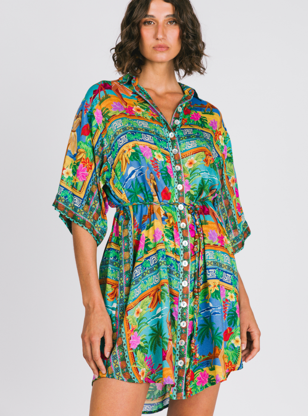 Lois Shirt Dress - Tiki