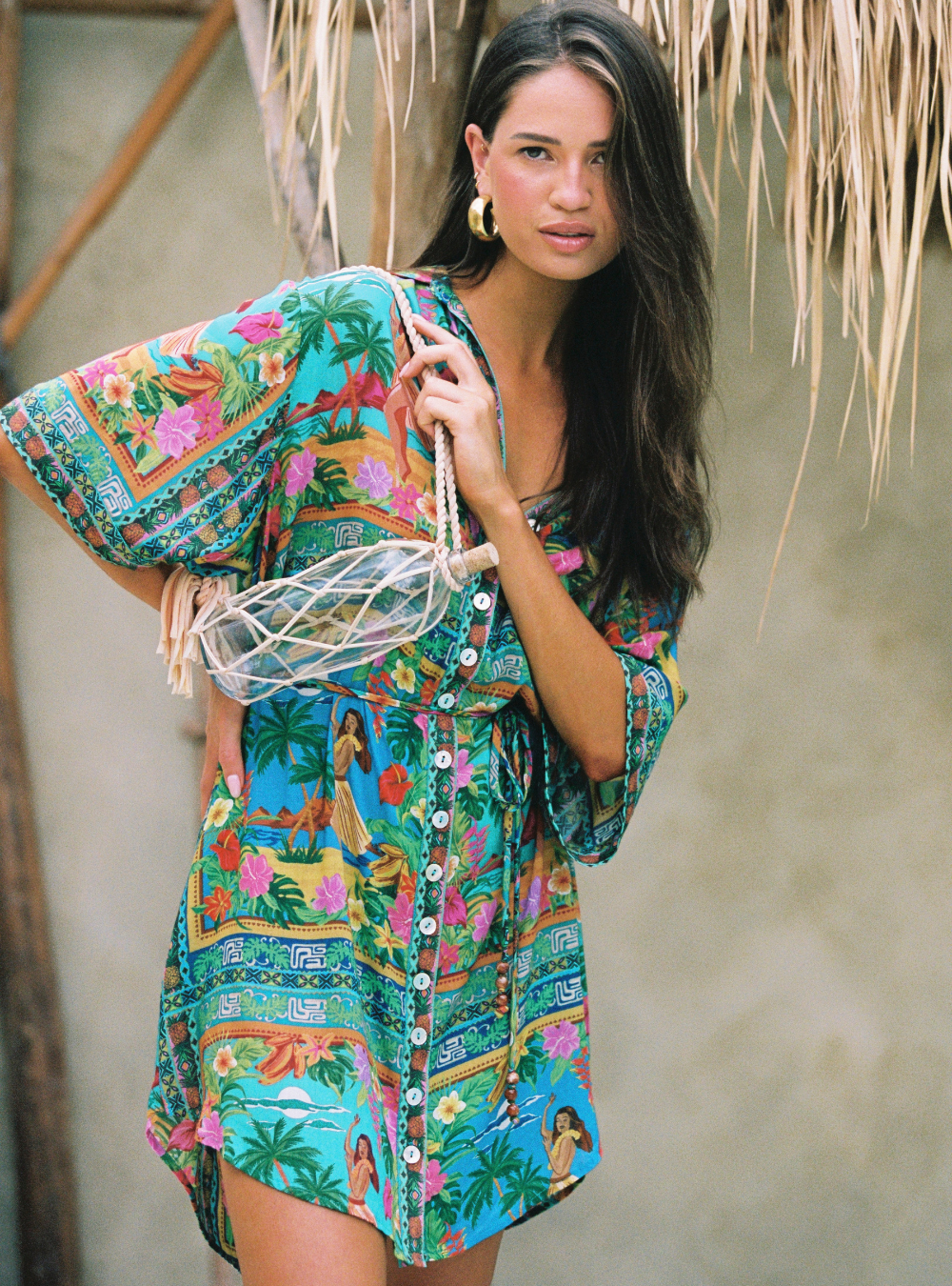 Lois Shirt Dress - Tiki