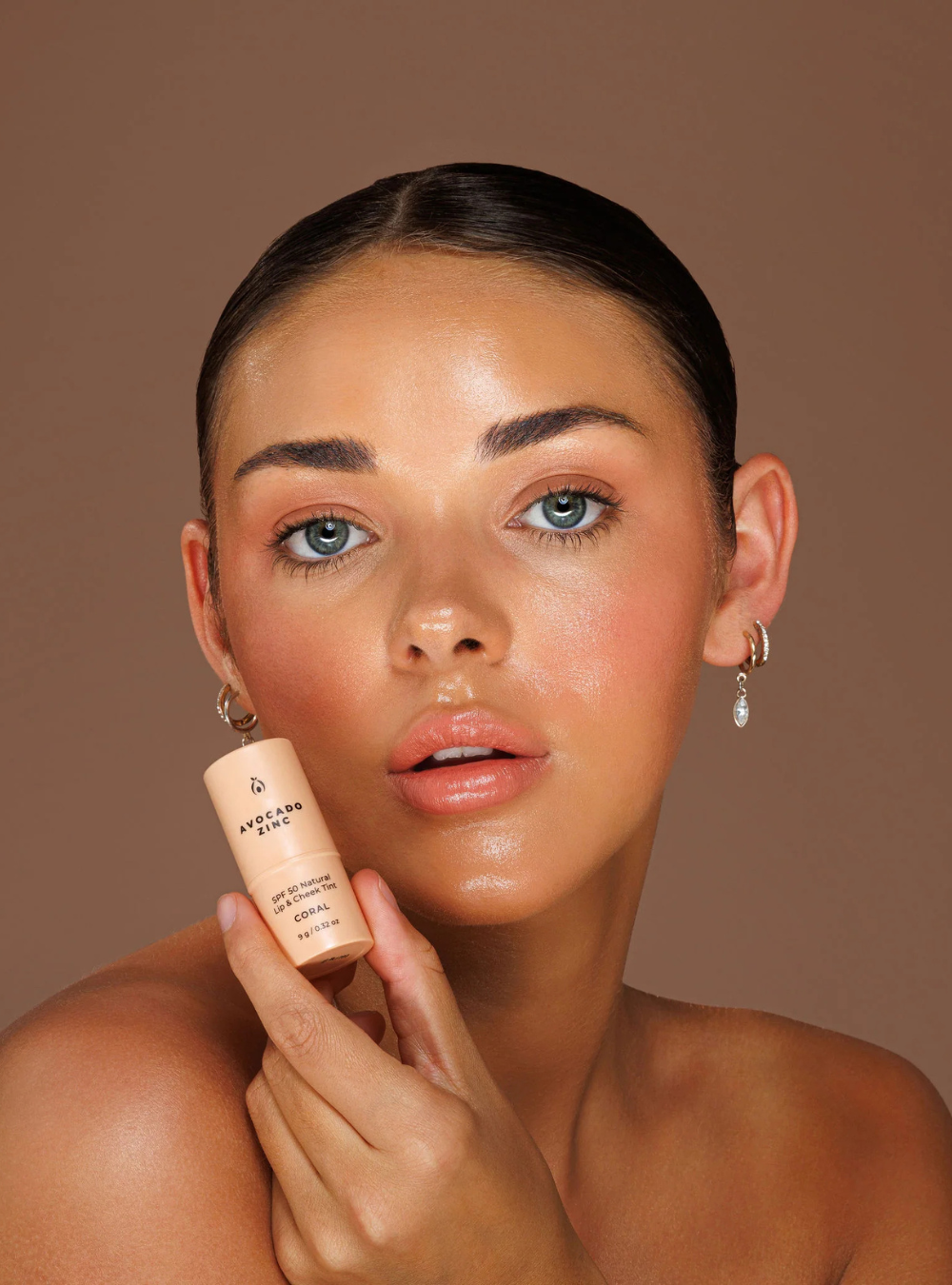 SPF 50 Natural Lip & Cheek Tint - Coral