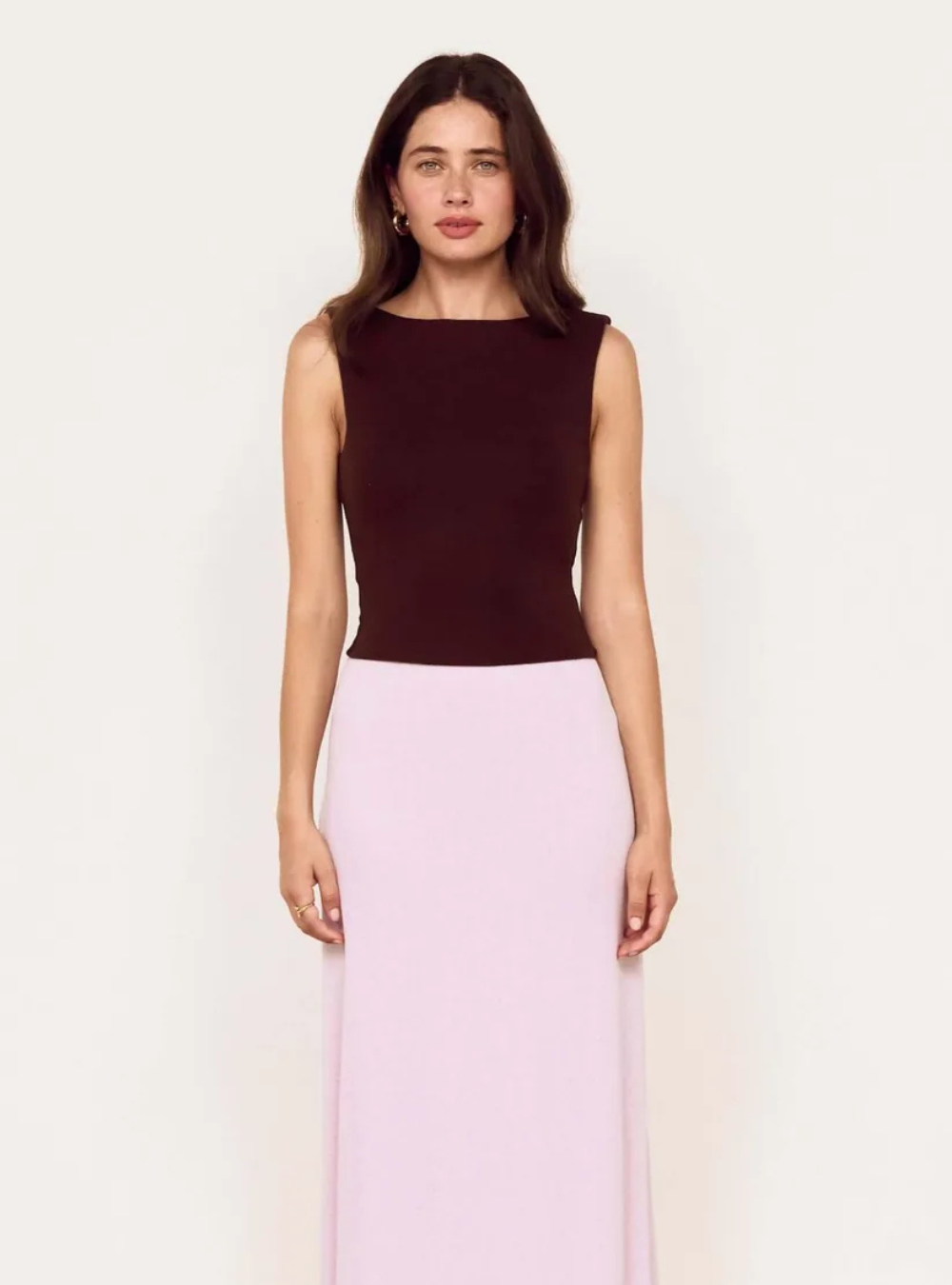 Aster Mesh Top - Chocolate