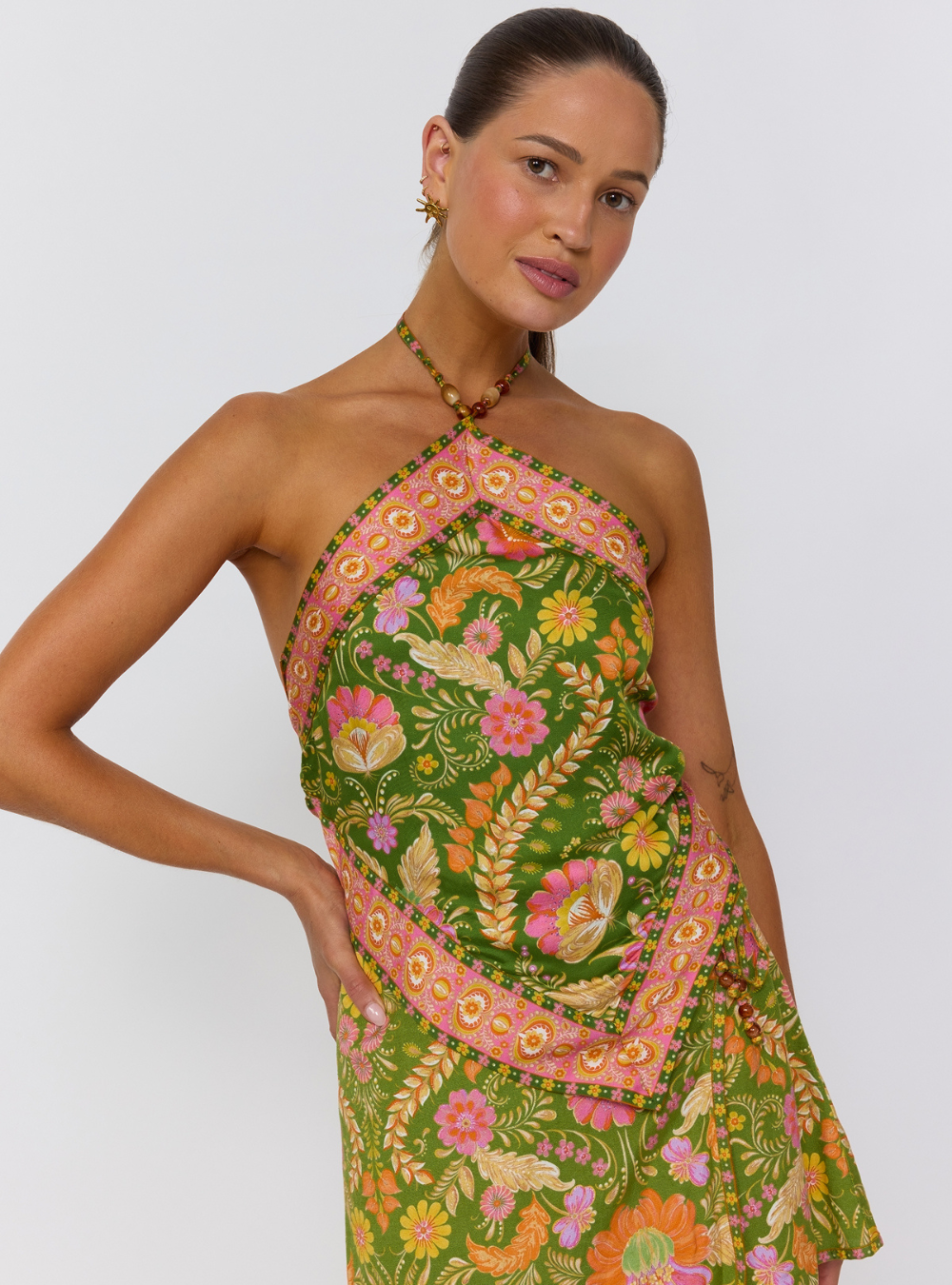 Rizz Scarf Top - Guava