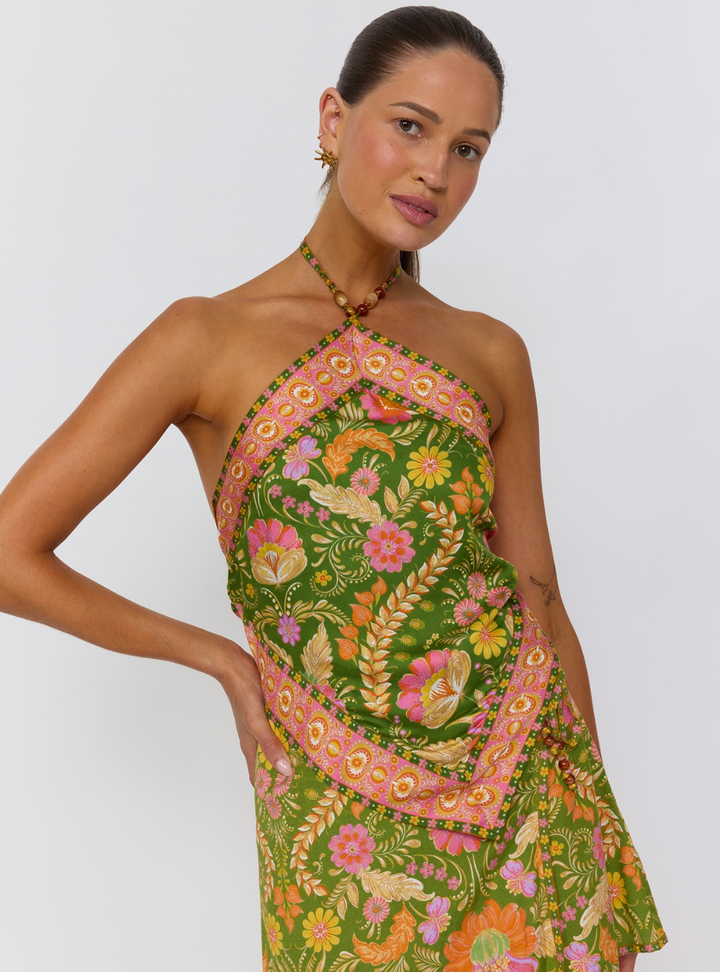 Rizz Scarf Top - Guava