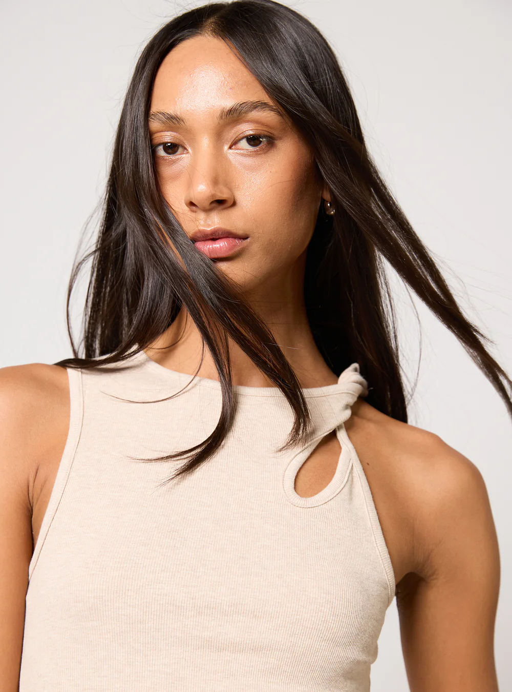 Blake Rib Top - Oat