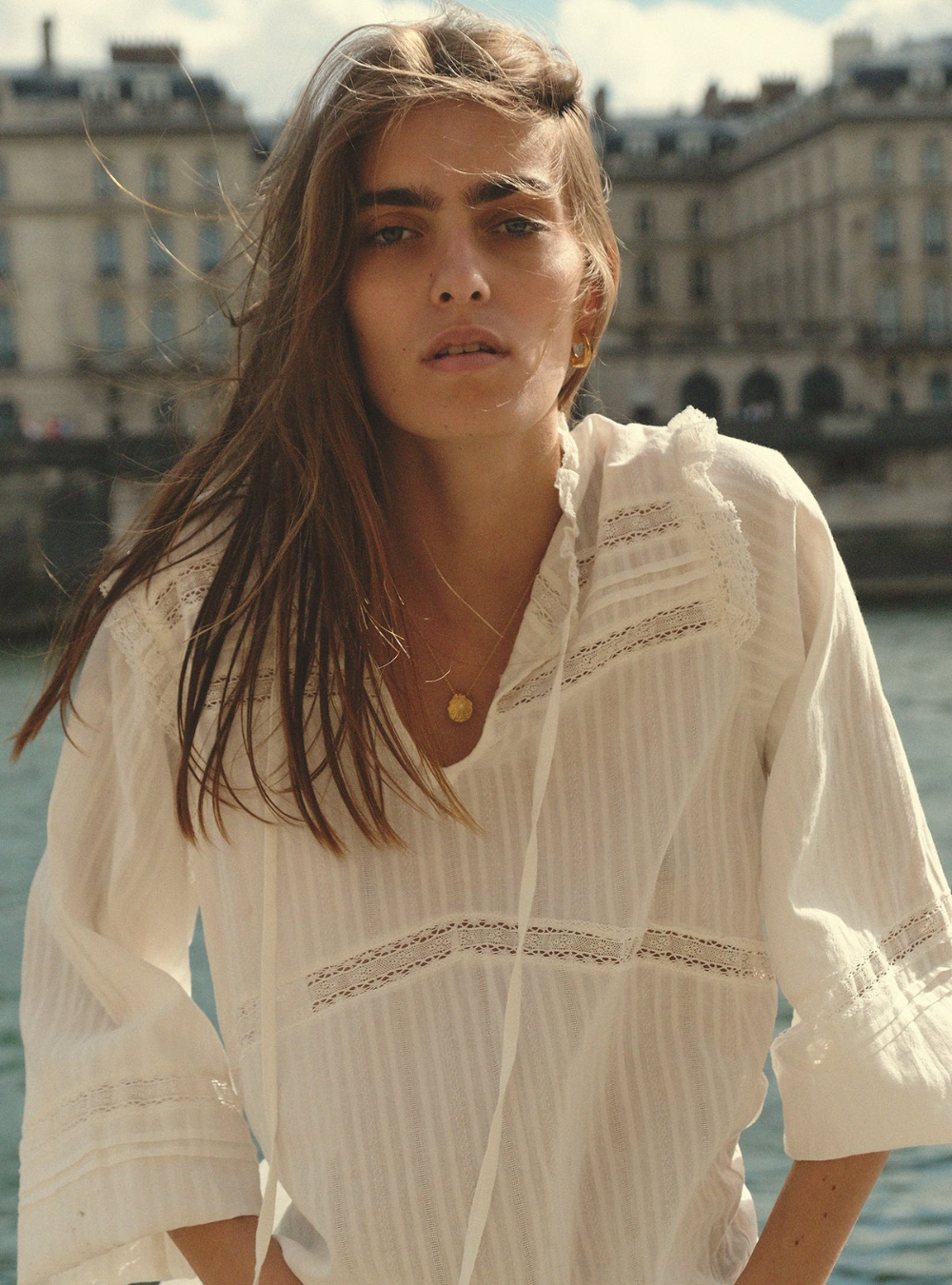 Azalea Lace Top - White