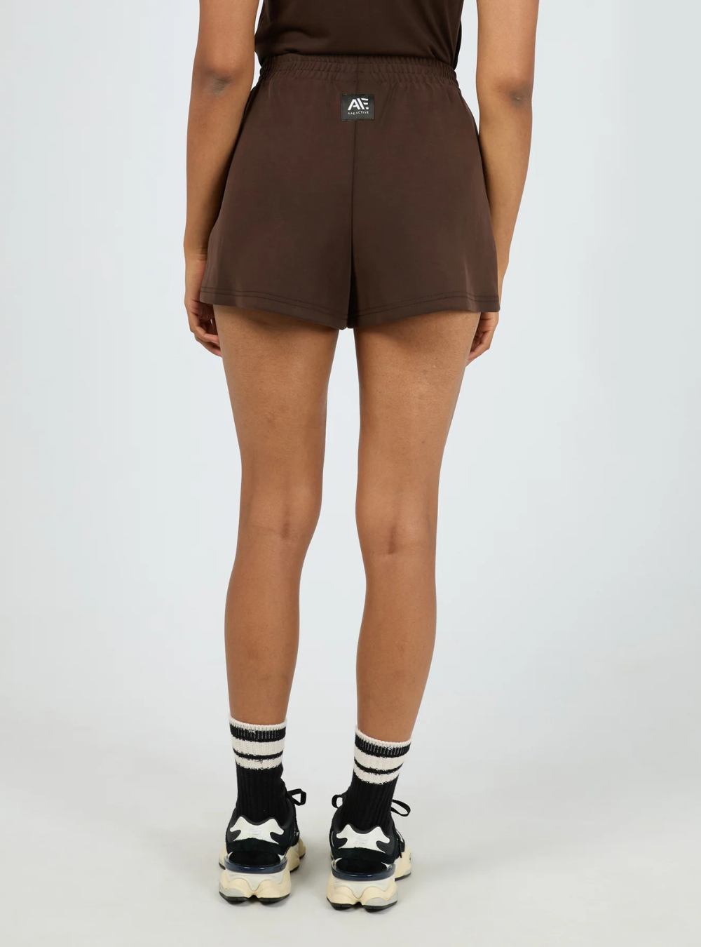 Luxe Active Track Short - Brown