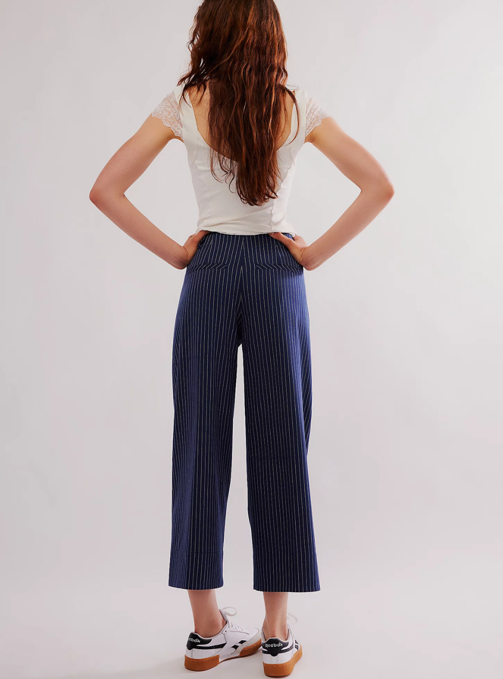 Acadia Trouser - Blue Combo Pinstripe