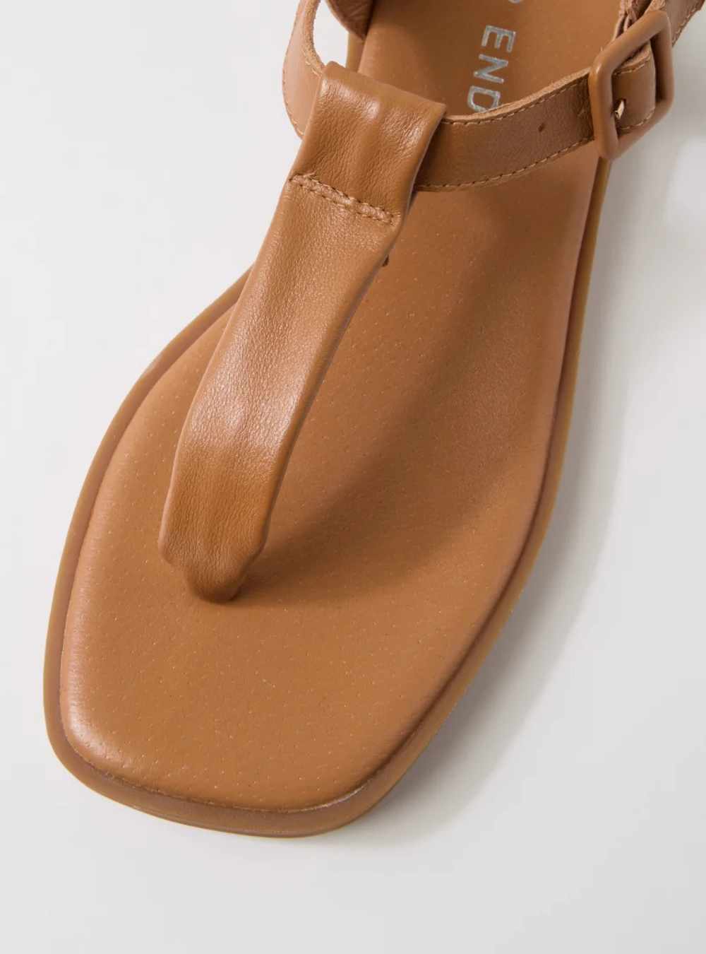 Tucsuny Leather Sandal - Dark Tan