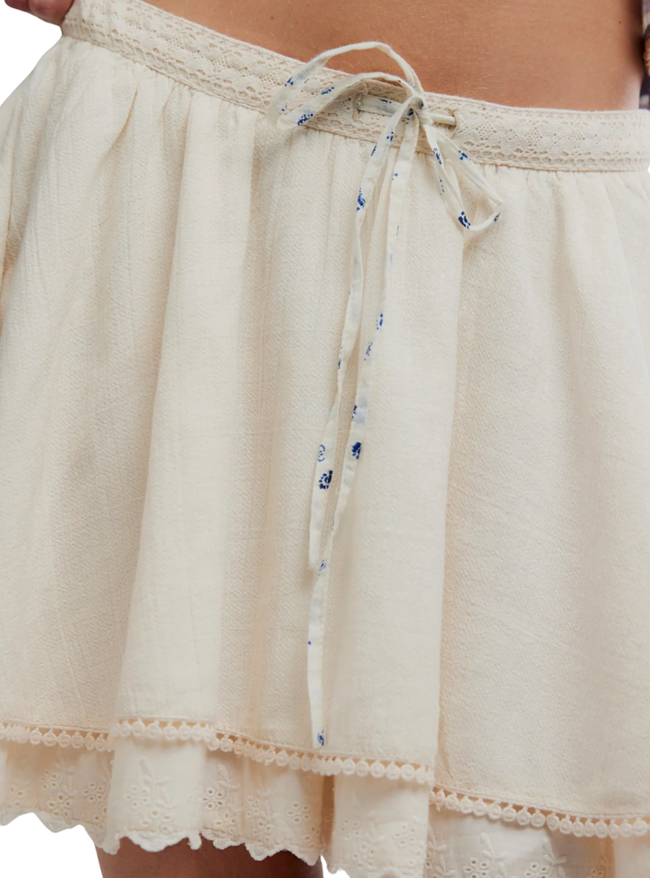 Lady Tulip Mini Skirt - Tea