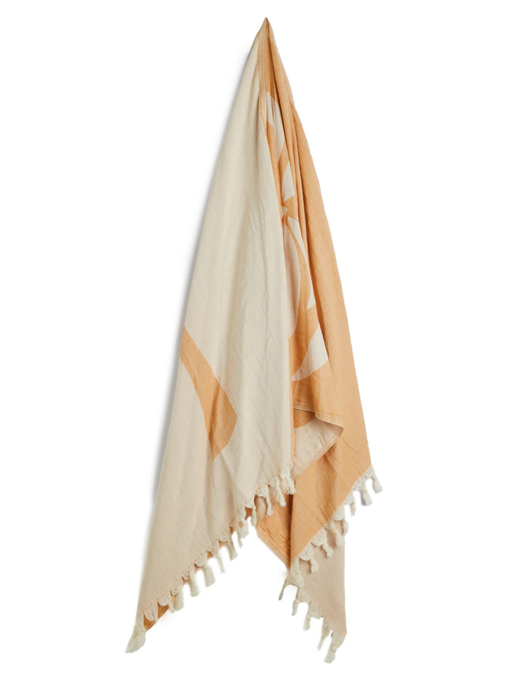 Palm Tree Turkish Towel - Mustard