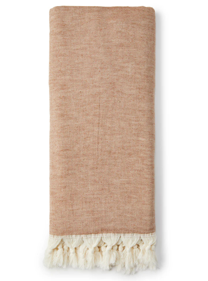 Palm Tree Turkish Towel - Brown