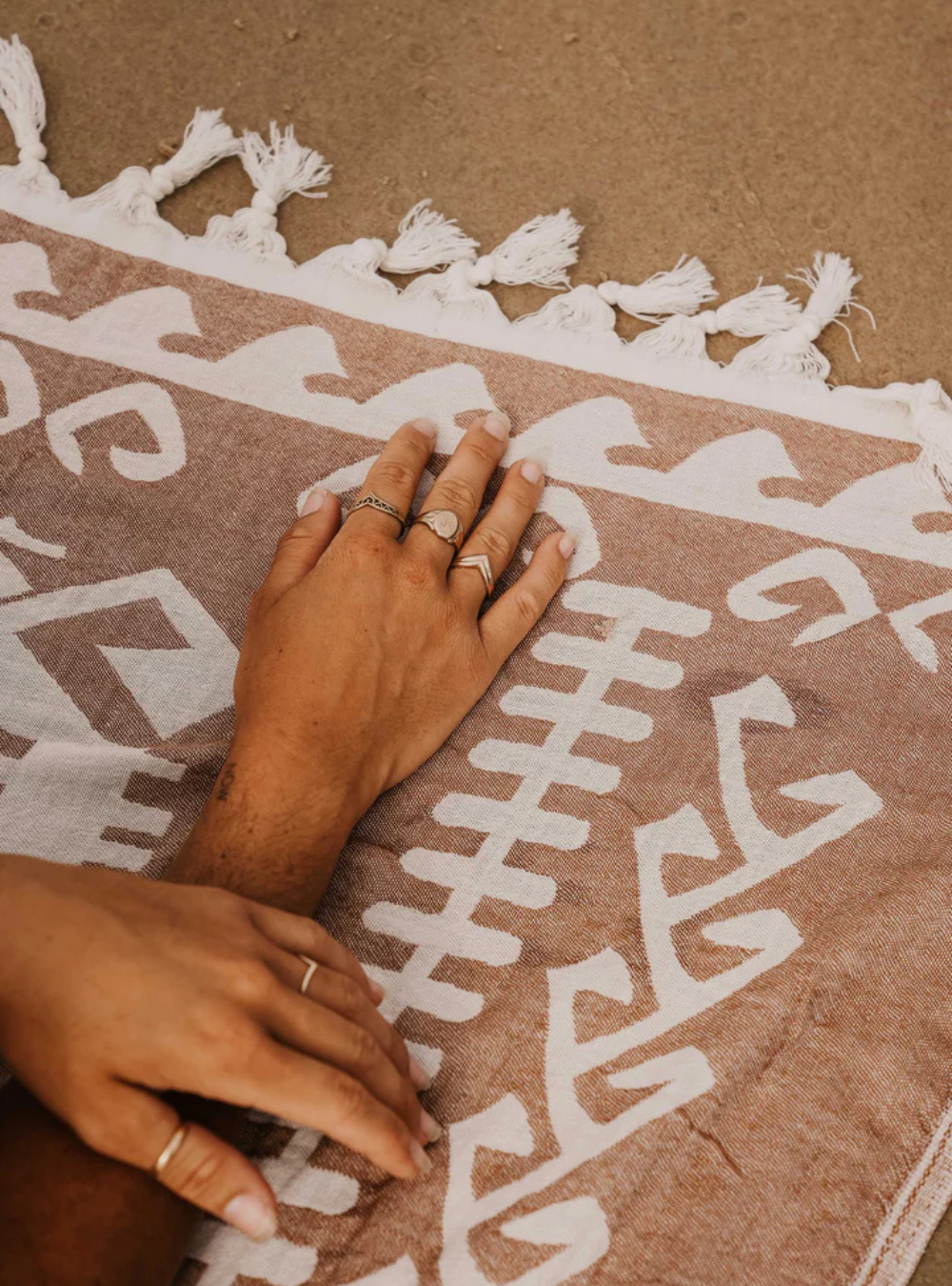 Aztec Turkish Towel - Brown