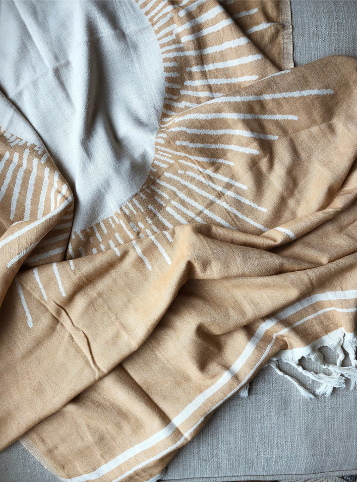 Sun Turkish Towel - Mustard