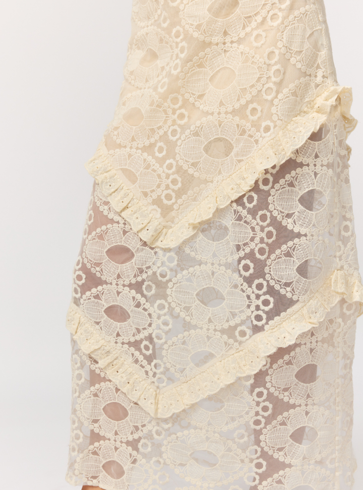 Tyler Maxi Skirt - Cloud