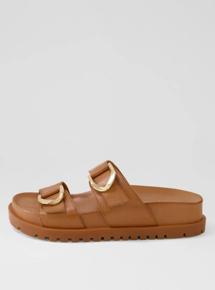 Ullana Toffee Leather Sandals