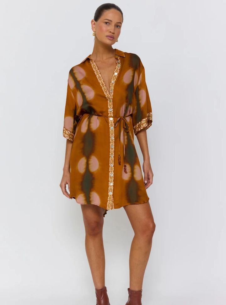 Lois Shirt Dress - Umber