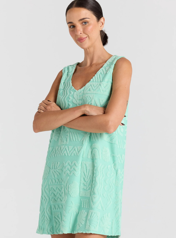 Mai Tai V Tunic Dress - Mint