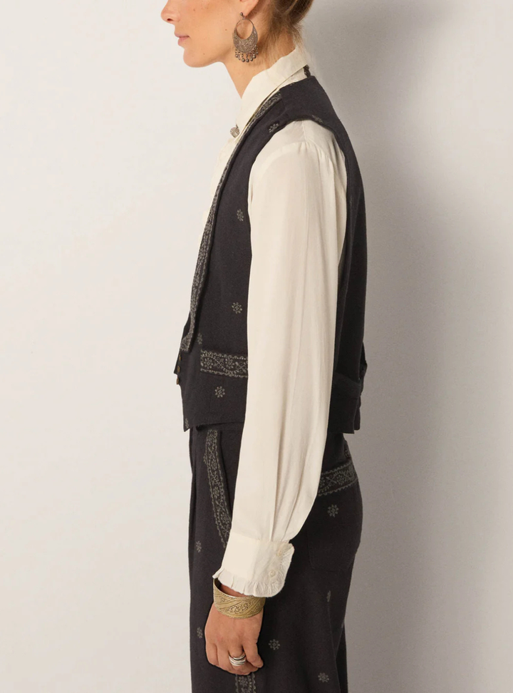 Lupita Vest - Charro Black