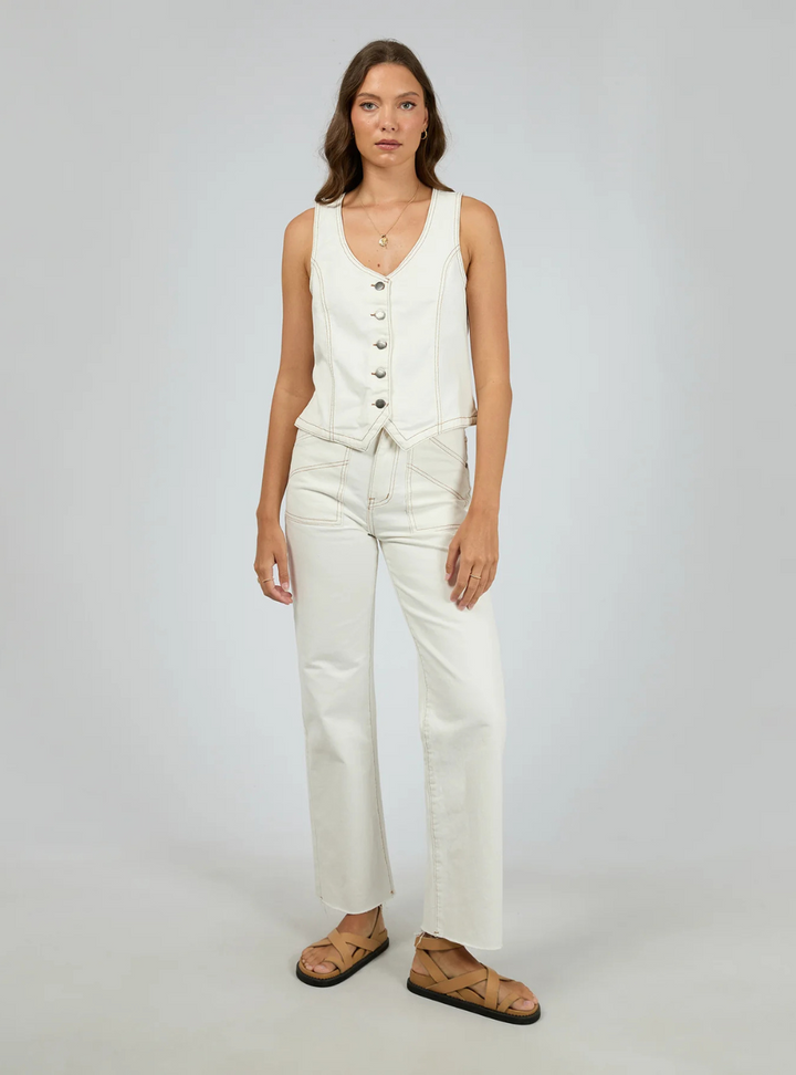 Korin Vest - Vintage White