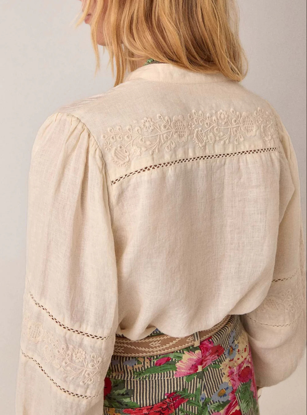 Virginia Blouse - Linen Solstice