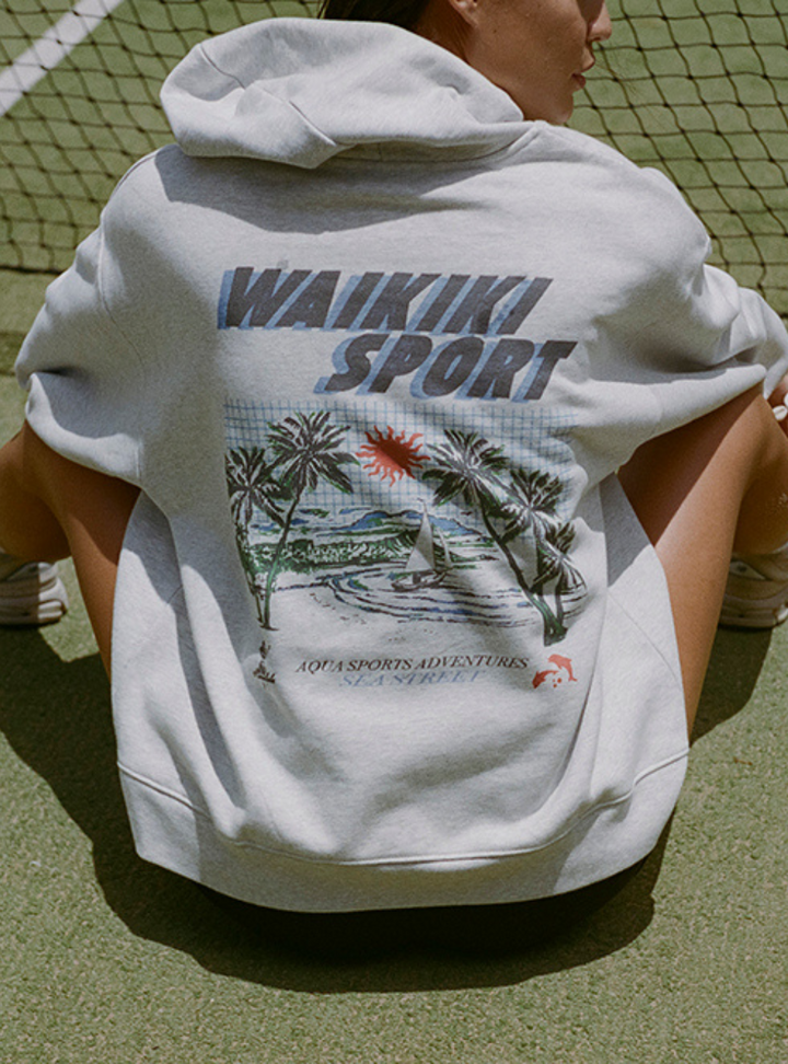 Sea Street Waikiki Sport Hoody - Grey | PRE-ORDER