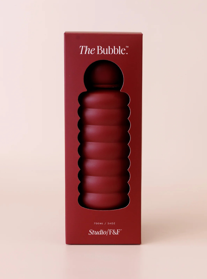 The Bubble Reusable Water Bottle 700ml - Cherry