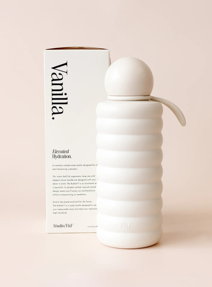 The Bubble Reusable Water Bottle 700ml - Vanilla
