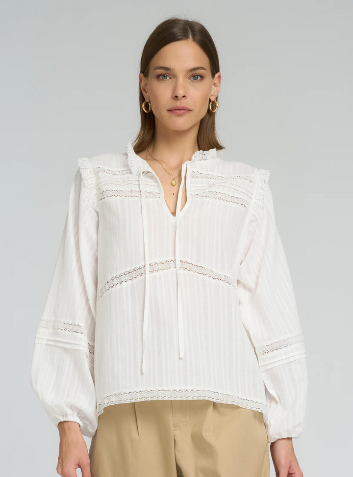 Azalea Lace Top - White