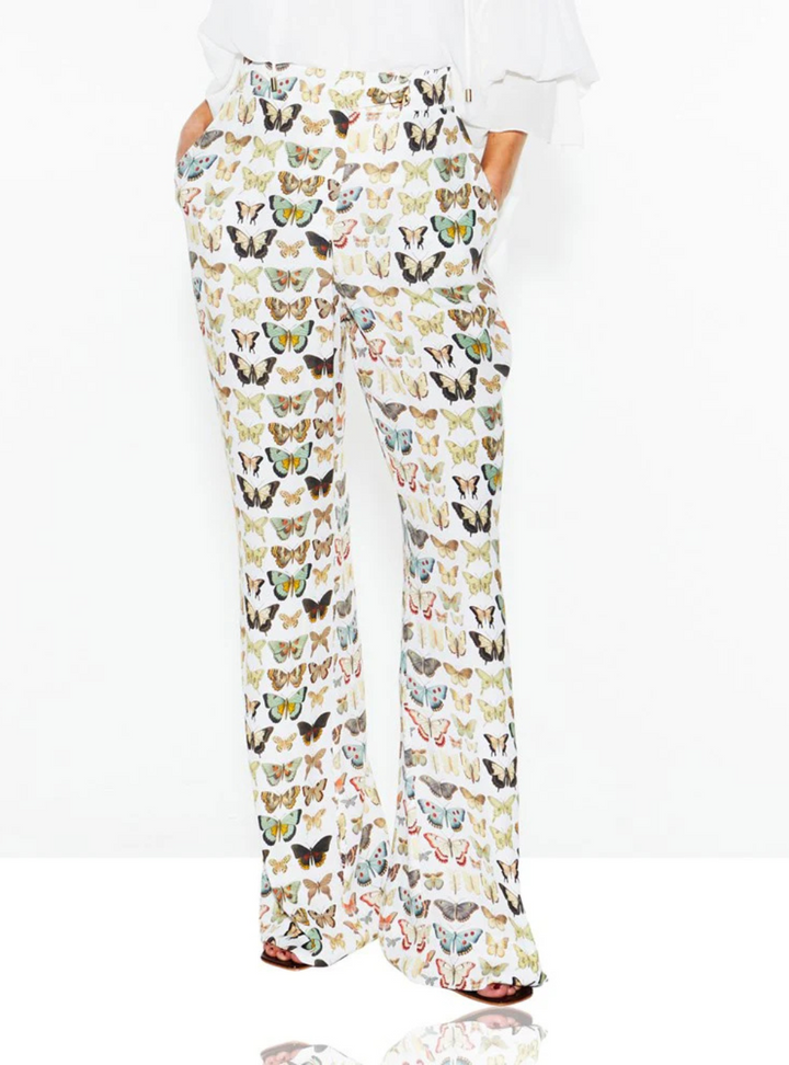 Taking Flight Pant - White Butterfly