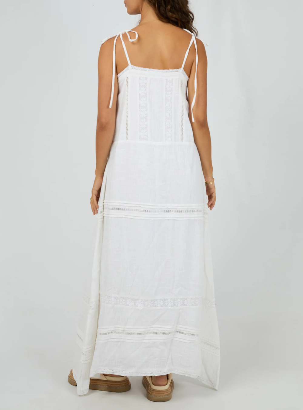 Dusty Maxi Dress - White