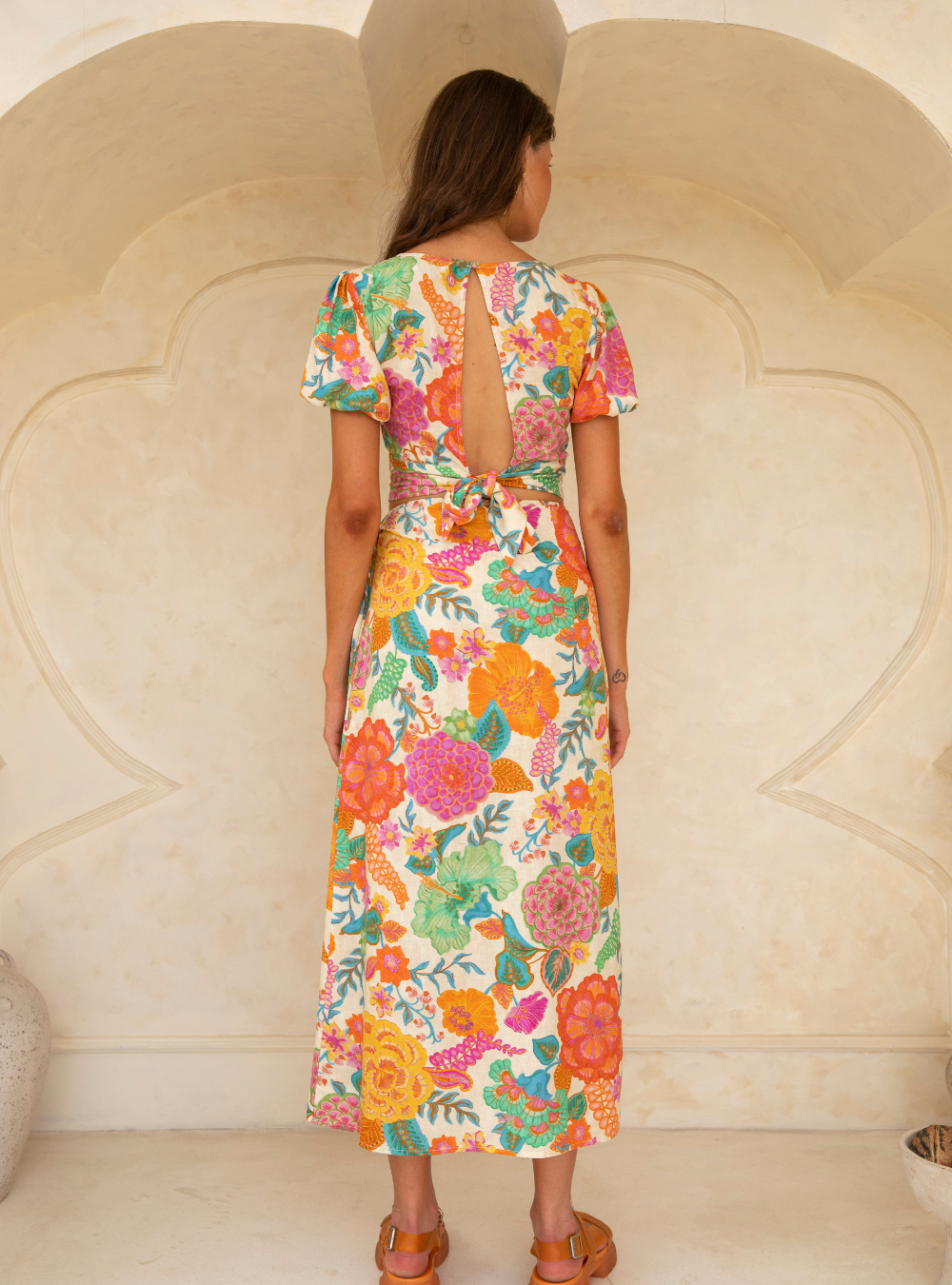 Barefoot Midi Skirt - White Sands