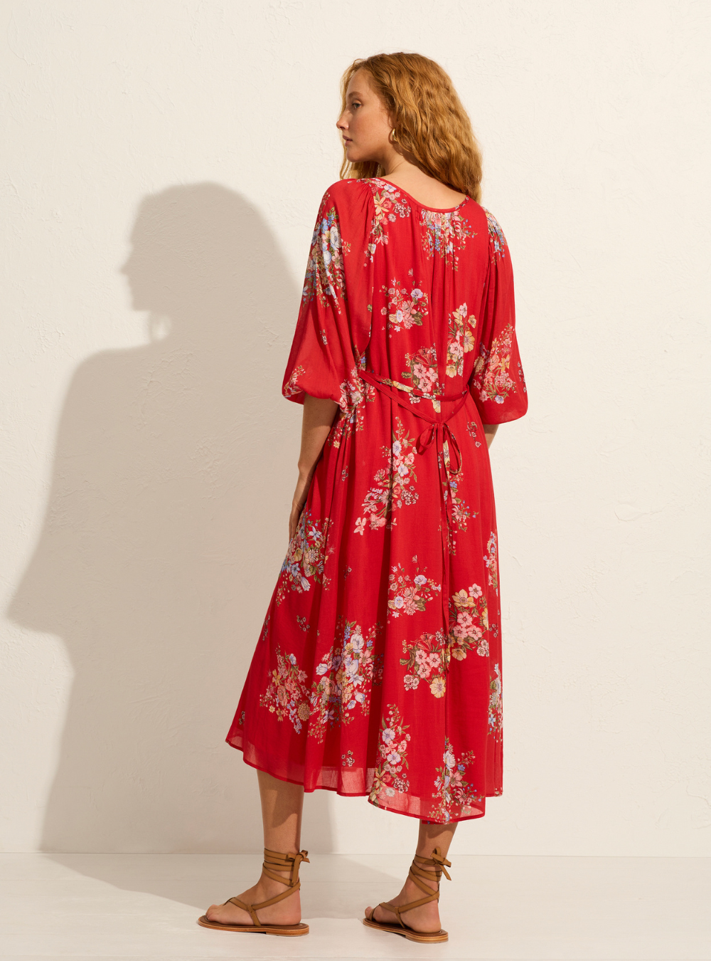 Willow Midi Dress - Red Amoure Floral