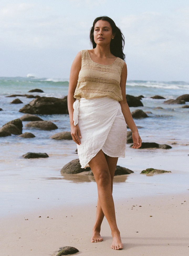 Wrap Skirt - Cestinato Bianco