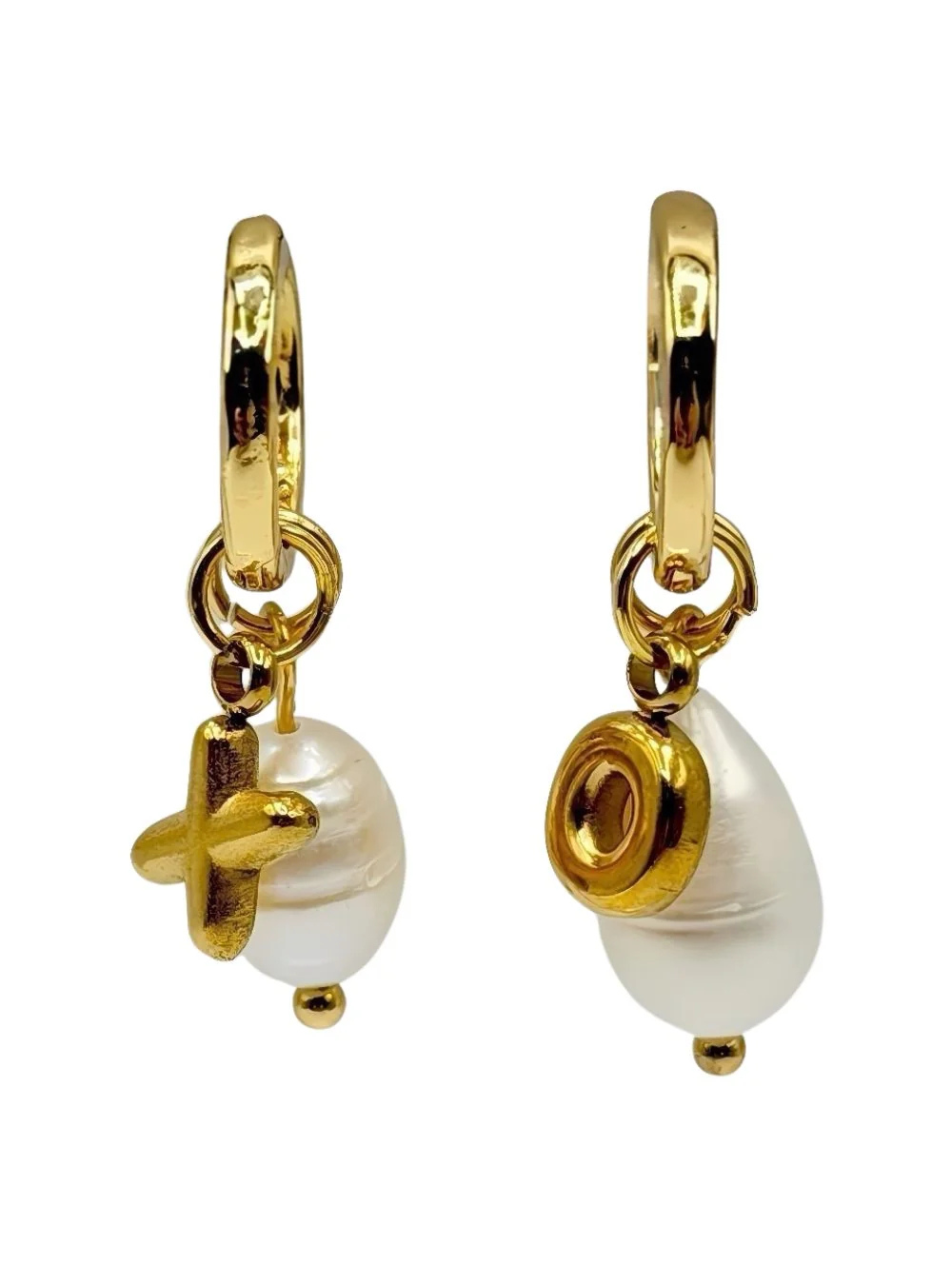XO Charm Hoops