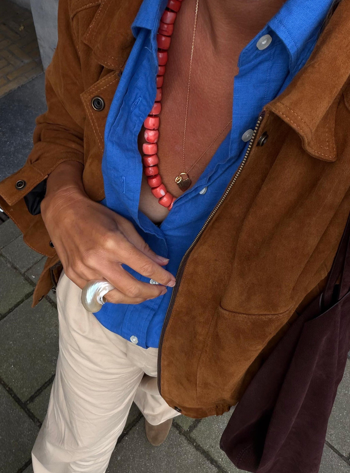 Zephyr Suede Jacket - Havana Cuba