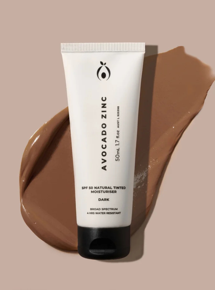 SPF 50 Natural Tinted Moisturiser - Dark