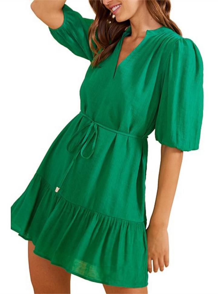 Eleanor Mini Dress - Green