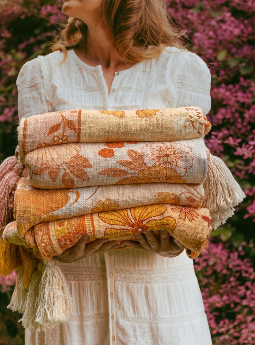 Enchanted 70's Throw Rug - Retro Mustard