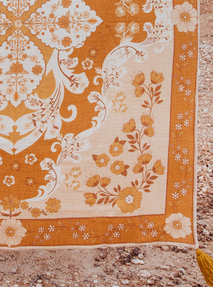 Enchanted Forest Throw Rug - Honey Ginger
